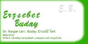 erzsebet buday business card